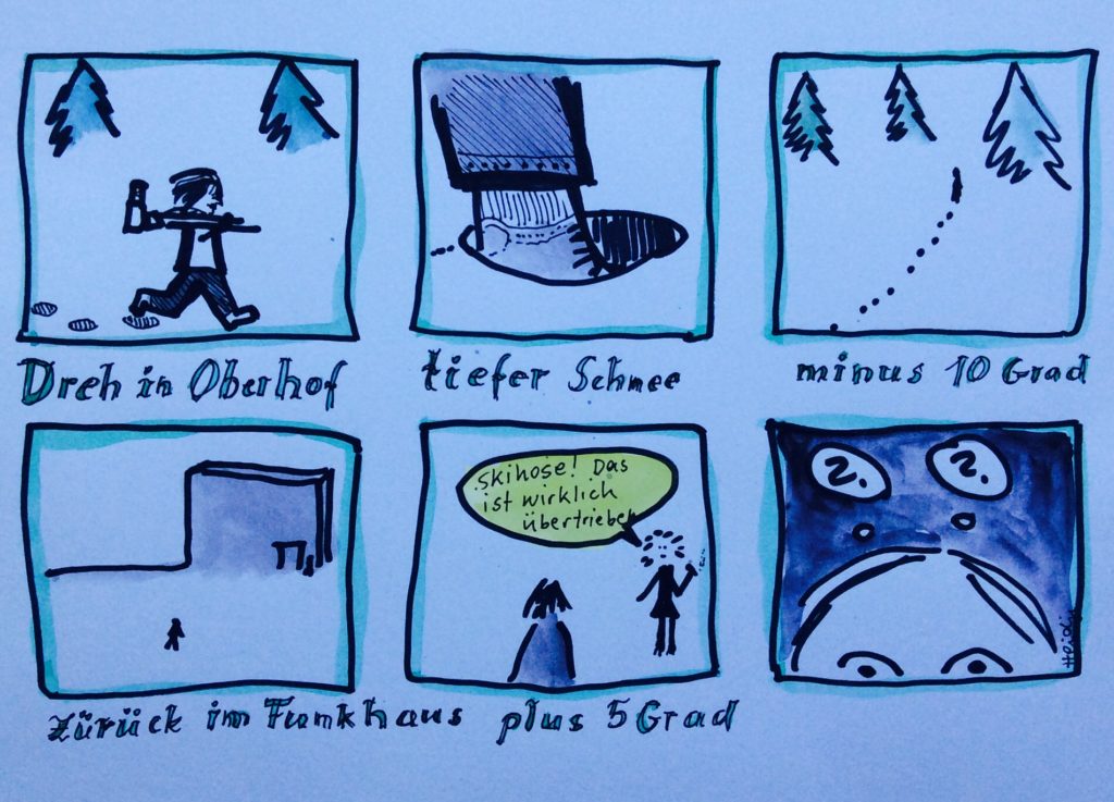 Skihose ist wichtig bei Tiefschnee